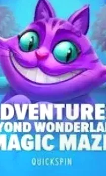 adventures beyond wonderland magic maze slot logo